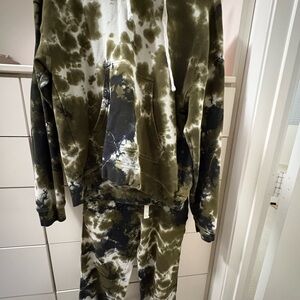 Electric & Rose Tie-Dye Hoodie and Joggers Set